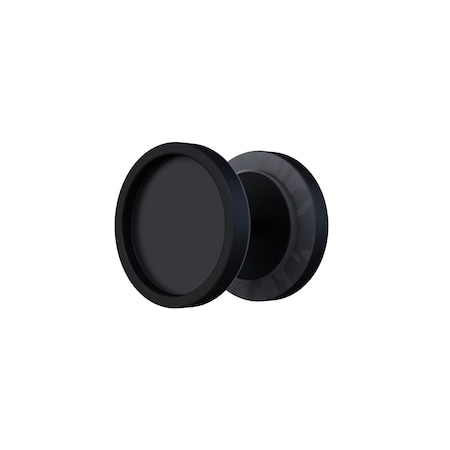 Orca Hardware 1.89 Diameter Round Pulls Pair, BL Black Finish AH-RDPULL-BL